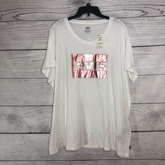 NWT Levi’s Pink Logo T-shirt Sz 3X - Picture 2 of 6
